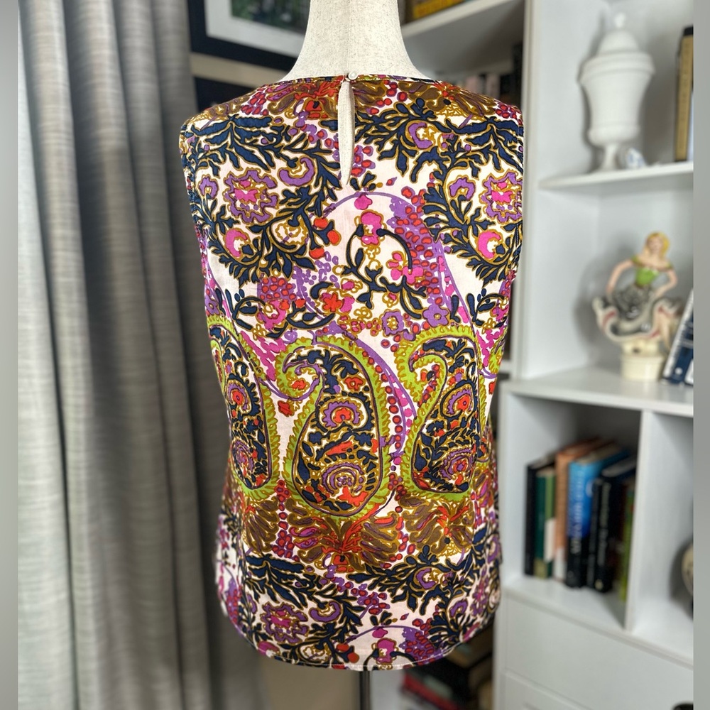 Talbots Multicolor Paisley Top - Picture 2 of 6